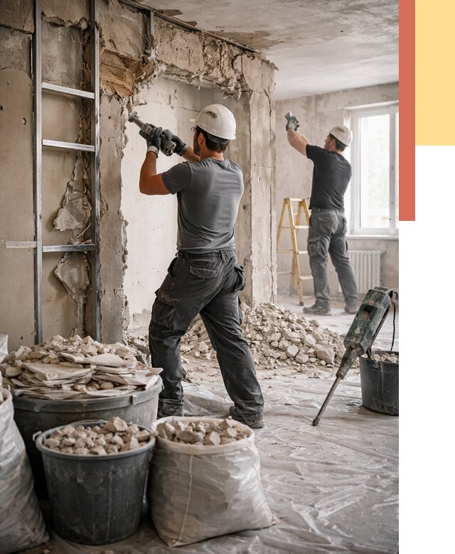 Демонтажные работы в Костроме от 2756 руб. — услуги и цена под ключ | ОТДЕЛОЧНИК-Кст