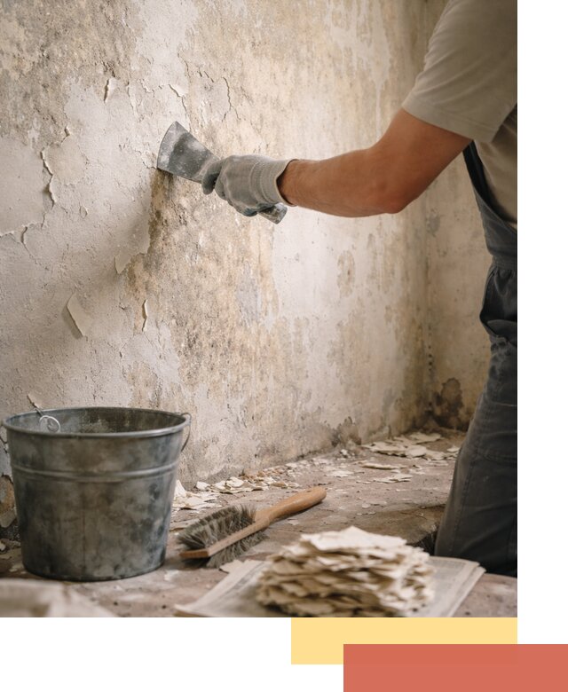 Удаление старой краски со стен в Костроме качественно и быстро