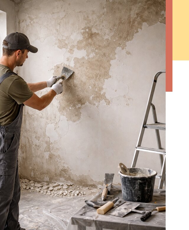 Снятие старой шпаклевки в Костроме от 1889 руб. — быстро и недорого | ОТДЕЛОЧНИК-Кст