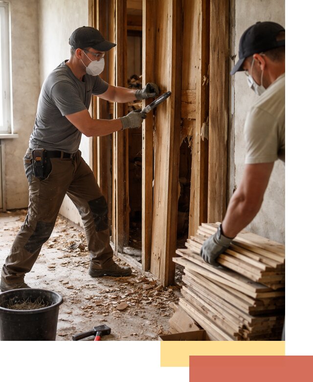 Демонтаж деревянных перегородок в Костроме быстро и аккуратно