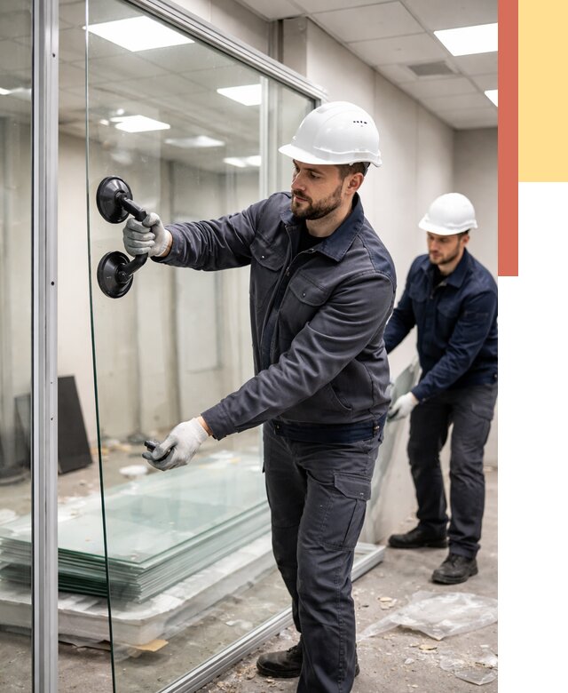 Демонтаж стеклянных перегородок в Костроме от 3267 руб. — быстро и недорого | ОТДЕЛОЧНИК-Кст