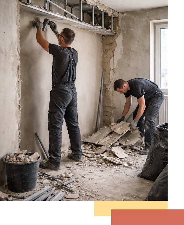 Демонтаж короба из гипсокартона в Костроме быстро и аккуратно