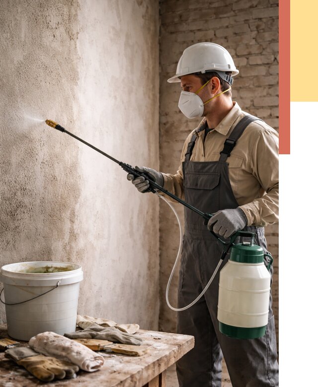 Антисептическая обработка стен в Костроме от 1225 руб. — быстро и недорого | ОТДЕЛОЧНИК-Кст