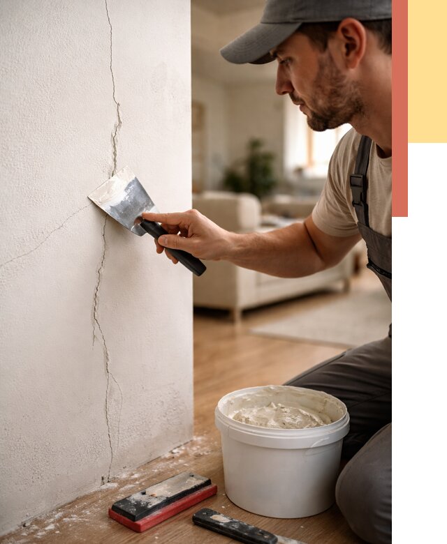 Заделка трещин и сколов в Костроме от 2501 руб. — быстро и недорого | ОТДЕЛОЧНИК-Кст