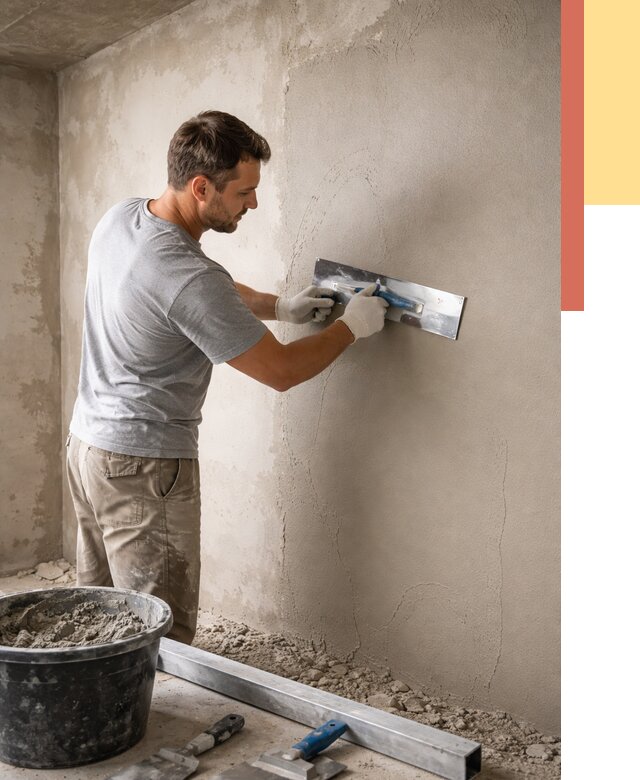 Штукатурка стен без маяков в Костроме от 7350 руб/м2 — услуги и цена | ОТДЕЛОЧНИК-Кст