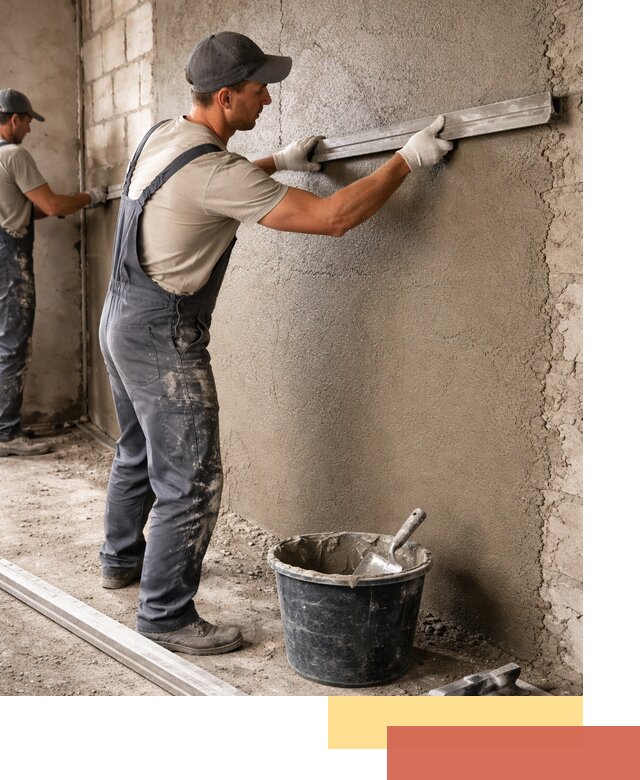 Штукатурка стен цементно-песчаная в Костроме профессионально