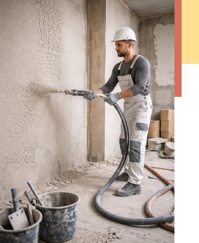 Машинная штукатурка стен в Костроме под ключ от 6636 руб./м2 | ОТДЕЛОЧНИК-Кст