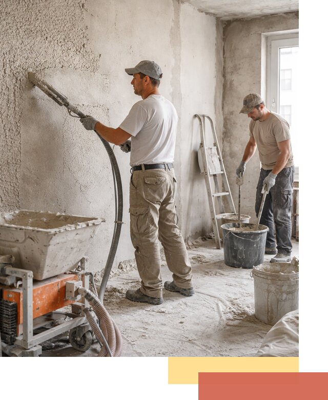 Машинная штукатурка стен в Костроме — быстро и качественно