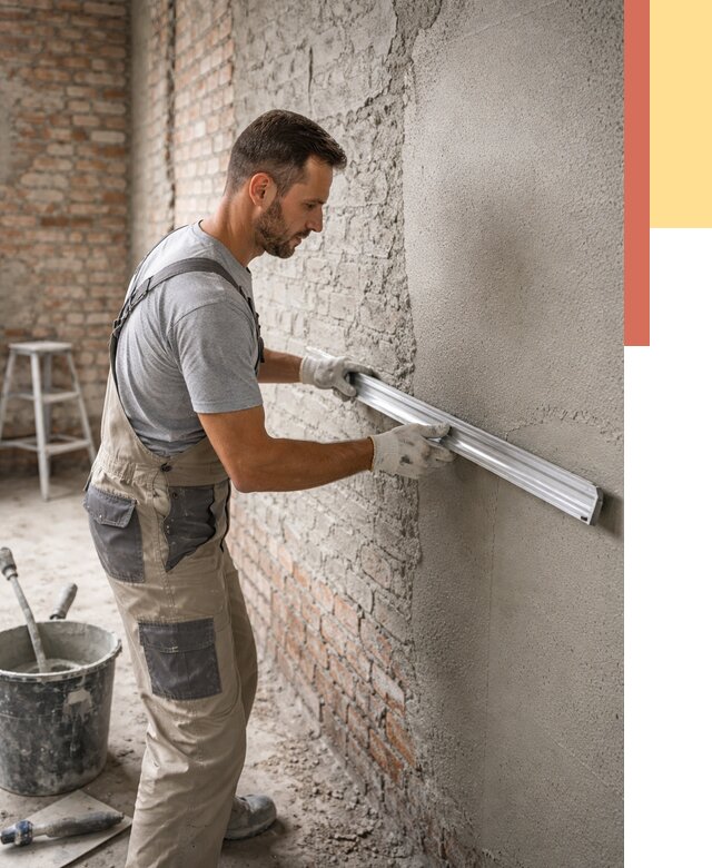 Штукатурка кирпичных стен в Костроме от 4594 руб/м2 — быстро и недорого | ОТДЕЛОЧНИК-Кст