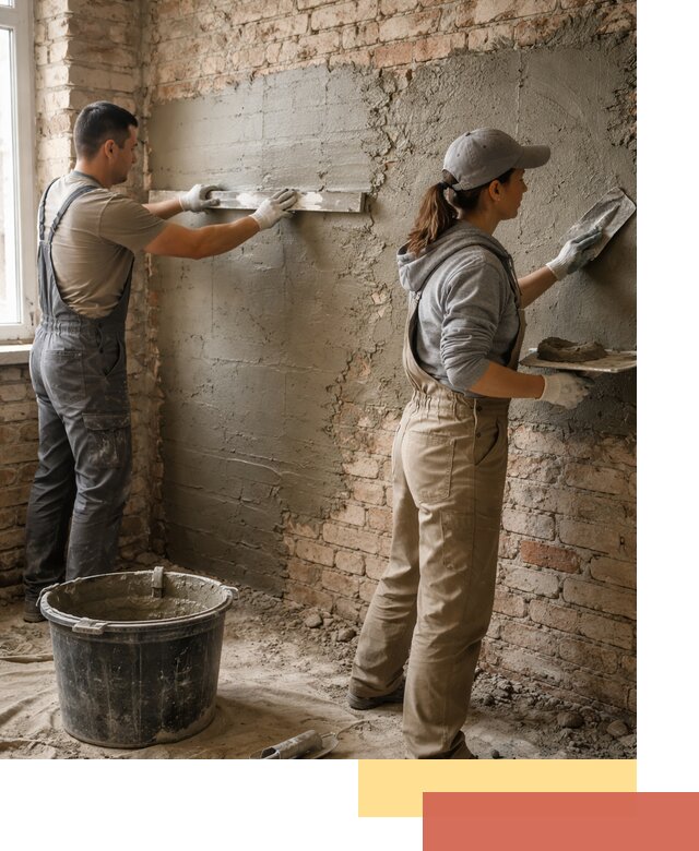 Штукатурка кирпичных стен в Костроме — качественно и надежно