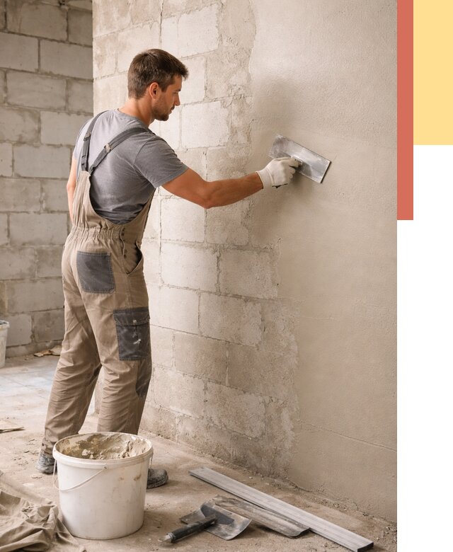 Штукатурка стен из газобетона в Костроме от 2144 руб./м2 — быстро и недорого | ОТДЕЛОЧНИК-Кст