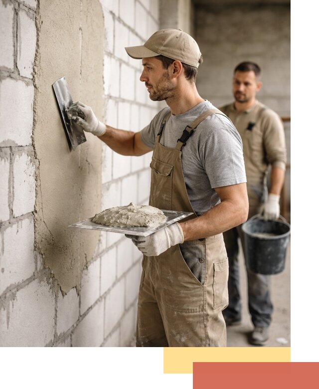 Штукатурка стен из газобетона в Костроме под ключ