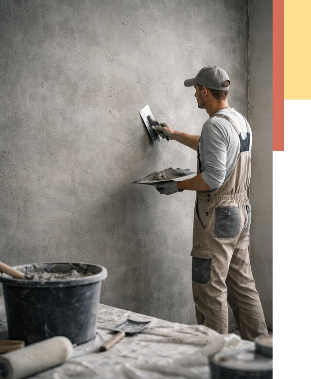 Декоративная штукатурка под бетон в Костроме от 2552 руб./м² — нанесение под ключ | ОТДЕЛОЧНИК-Кст