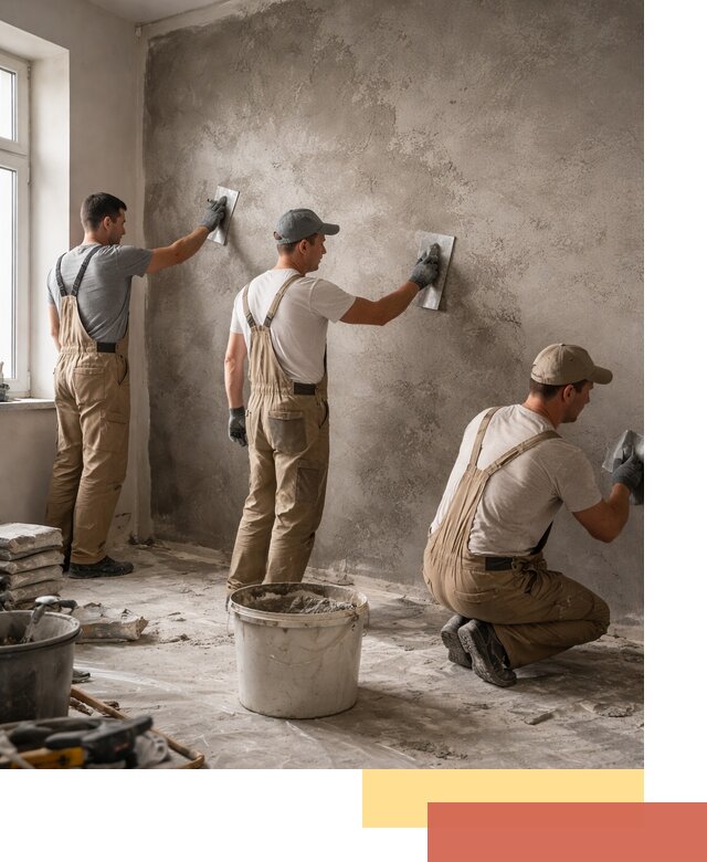 Декоративная штукатурка под бетон в Костроме для стен и потолков