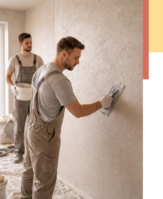 Фактурная штукатурка стен в Костроме от 4288 руб./м² — заказать под ключ | ОТДЕЛОЧНИК-Кст