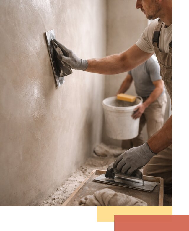 Нанесение марокканской штукатурки таделакт в Костроме