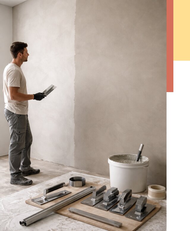 Нанесение микроцемента на стены в Костроме от 3267 руб./м2 под ключ | ОТДЕЛОЧНИК-Кст