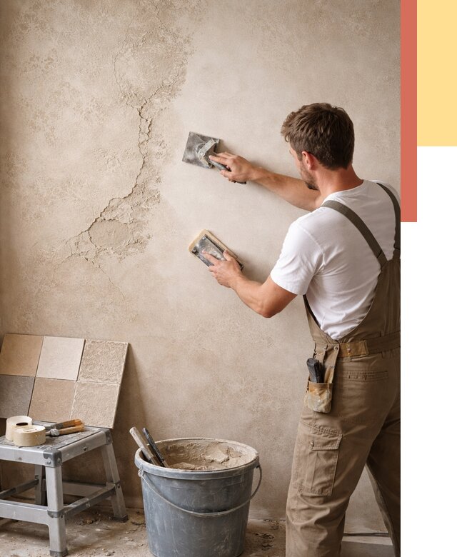 Ремонт декоративной штукатурки в Костроме от 4594 руб. под ключ | ОТДЕЛОЧНИК-Кст