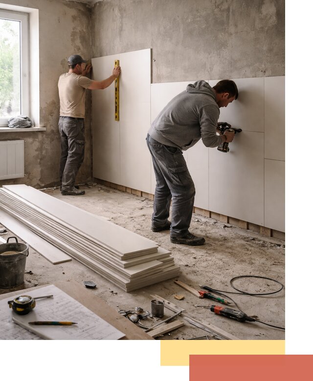 Монтаж ПВХ панелей на стены в Костроме качественно и быстро