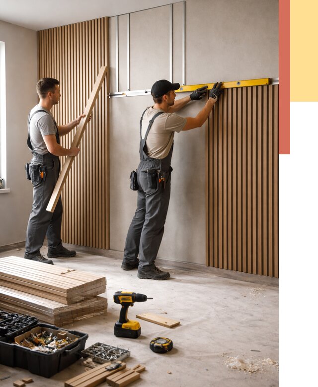 Монтаж реечных панелей на стены в Костроме от 1225 руб. — быстро и недорого | ОТДЕЛОЧНИК-Кст