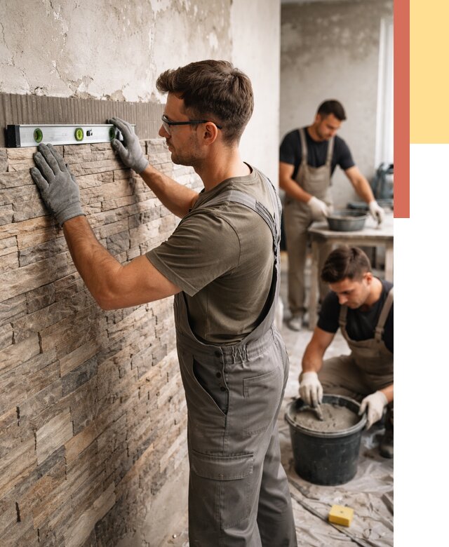 Монтаж искусственного камня в Костроме от 4594 руб. под ключ | ОТДЕЛОЧНИК-Кст