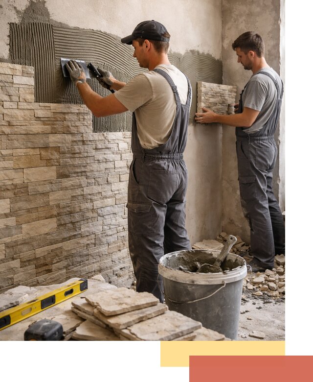 Монтаж искусственного камня в Костроме — облицовка стен и фасадов