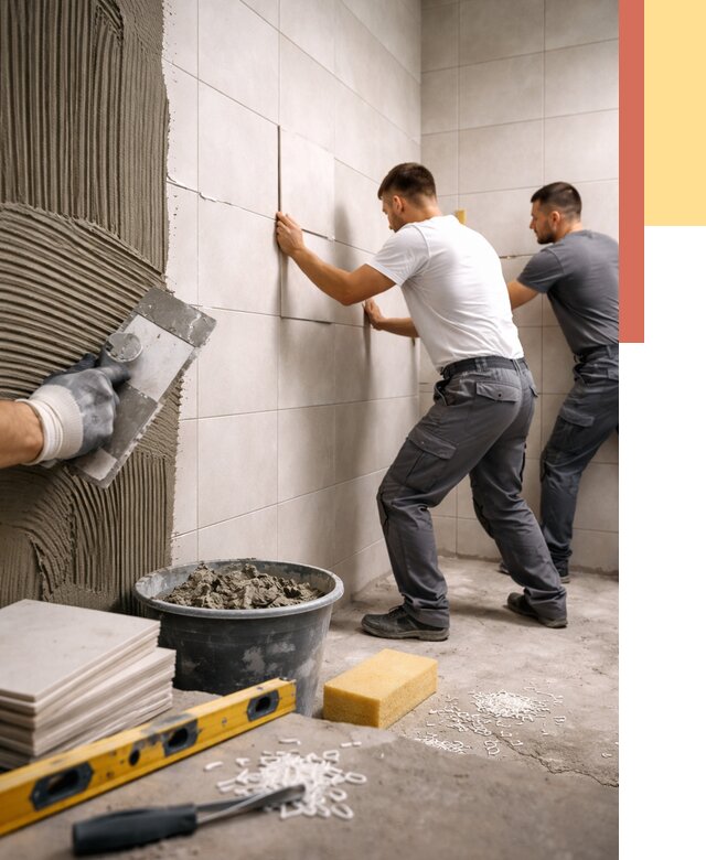 Укладка плитки на стены в Костроме от 868 руб. — качественно и недорого | ОТДЕЛОЧНИК-Кст