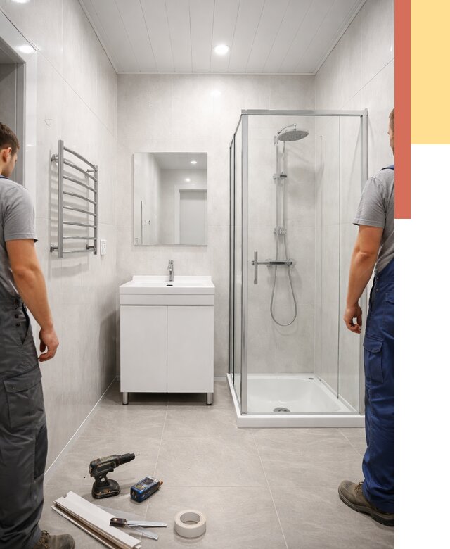 Отделка ванной комнаты панелями ПВХ в Костроме от 4594 руб. за м2 | ОТДЕЛОЧНИК-Кст