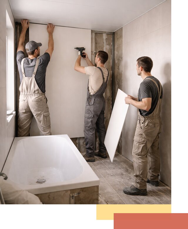 Отделка ванной панели ПВХ профессионально в Костроме