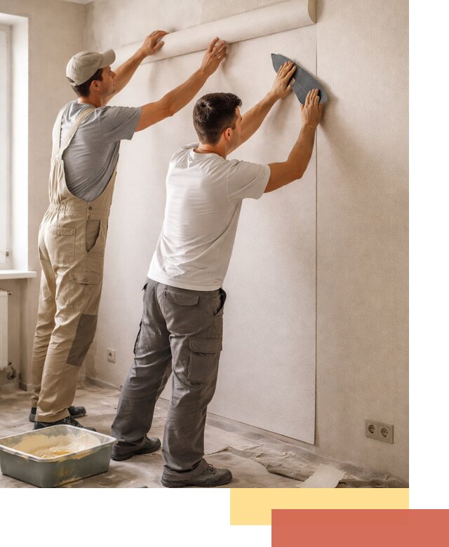 Поклейка виниловых обоев в Костроме профессионально и качественно