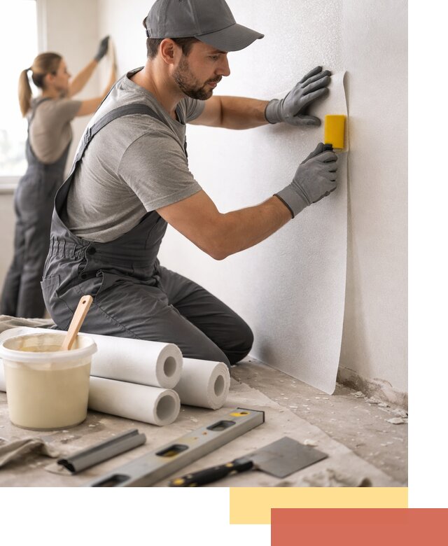 Поклейка стеклообоев профессионально в Костроме