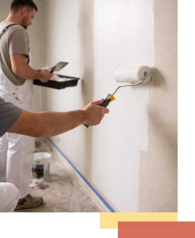 Покраска стен акриловой краской профессионально в Костроме