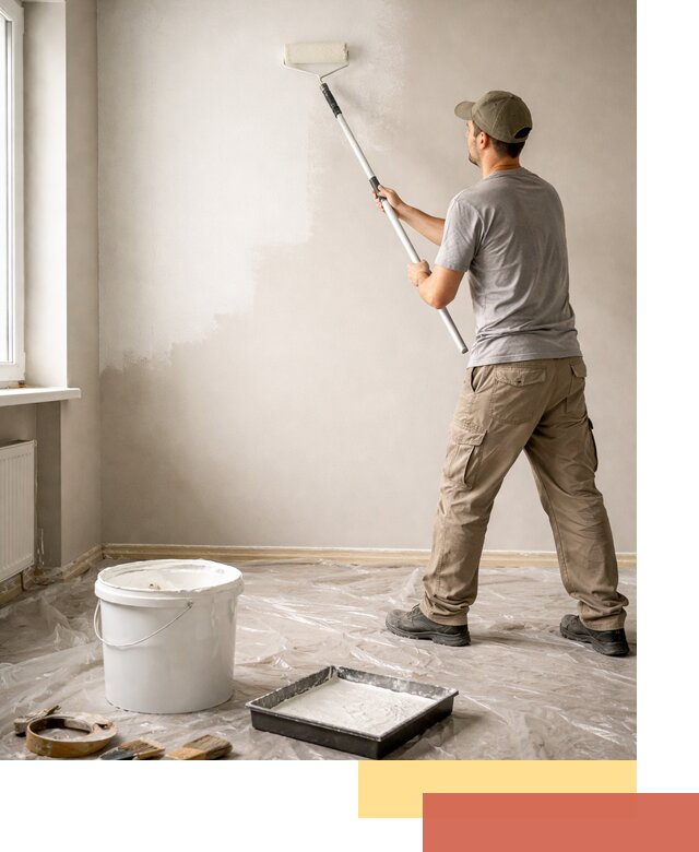 Покраска стен латексной краской в Костроме качественно и быстро