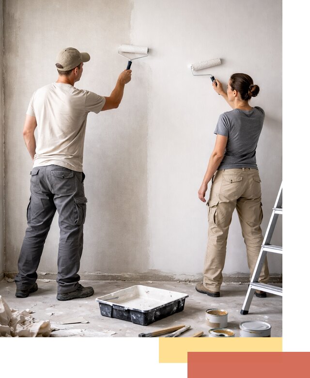 Окраска стен по стеклохолсту в Костроме качественно и долговечно