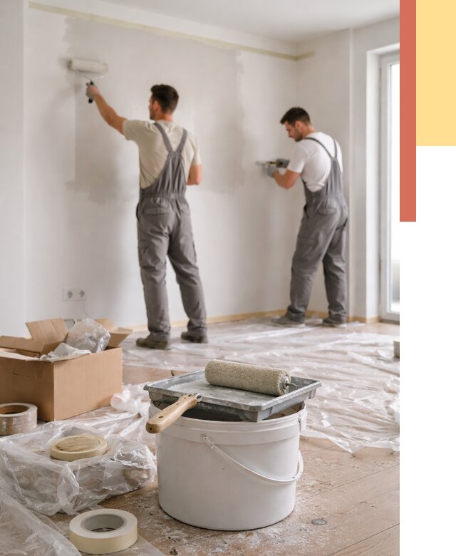 Покраска стен в квартире в Костроме от 2552 руб/м2 — быстро и недорого | ОТДЕЛОЧНИК-Кст