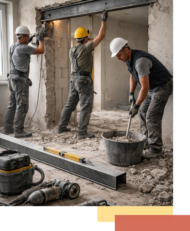 Создание проемов в стенах и несущих конструкциях в Костроме