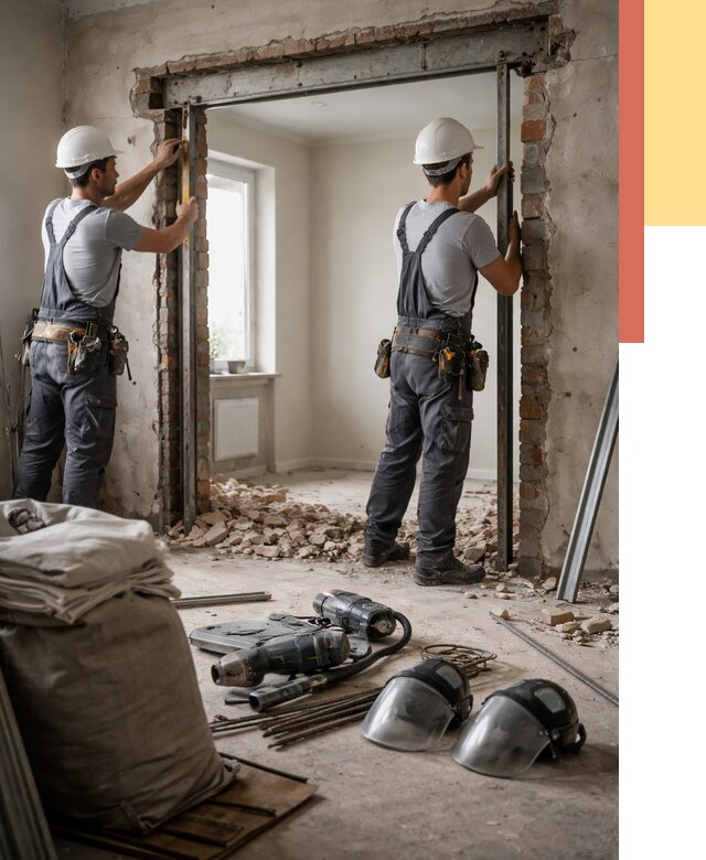 Расширение дверного проема в Костроме от 12761 руб. под ключ | ОТДЕЛОЧНИК-Кст