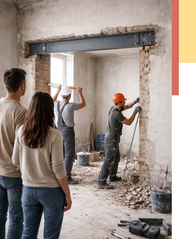 Усиление проема в стене в Костроме от 9699 руб. — усиление дверного проема металлоконструкцией | ОТДЕЛОЧНИК-Кст