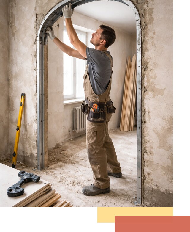 Устройство арочного проема в Костроме под ключ