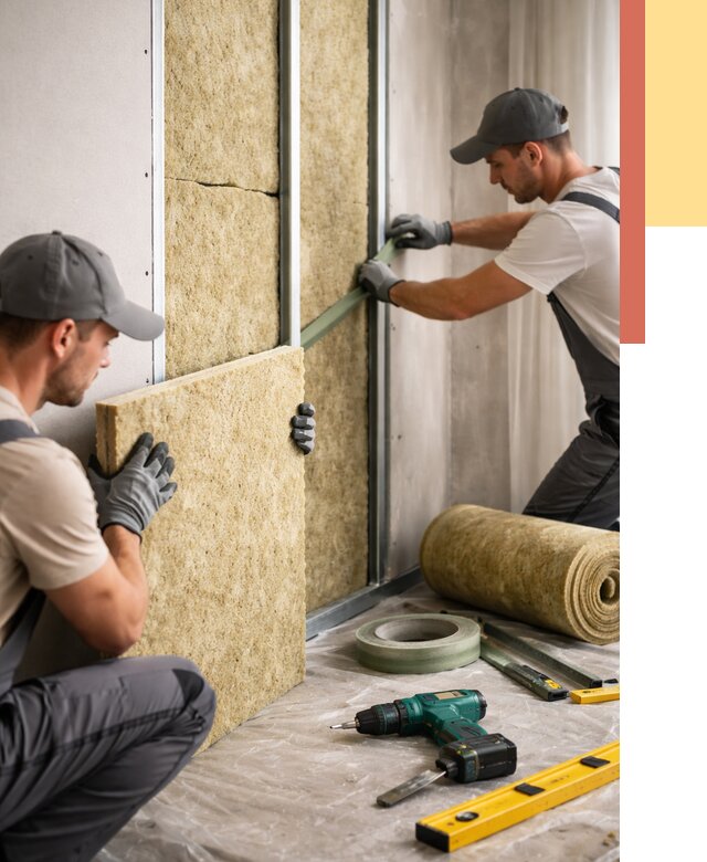 Шумоизоляция стен в Костроме под ключ от 1889 руб. | ОТДЕЛОЧНИК-Кст