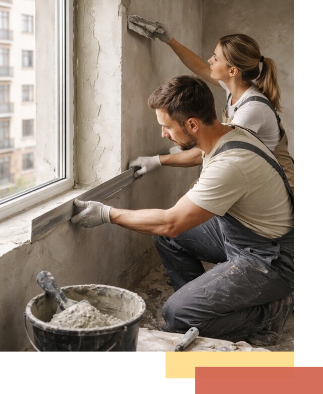 Штукатурка откосов дверей и окон профессионально в Костроме