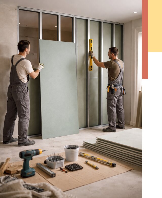 Перегородка из влагостойкого гипсокартона в Костроме от 4900 руб. — монтаж под ключ | ОТДЕЛОЧНИК-Кст