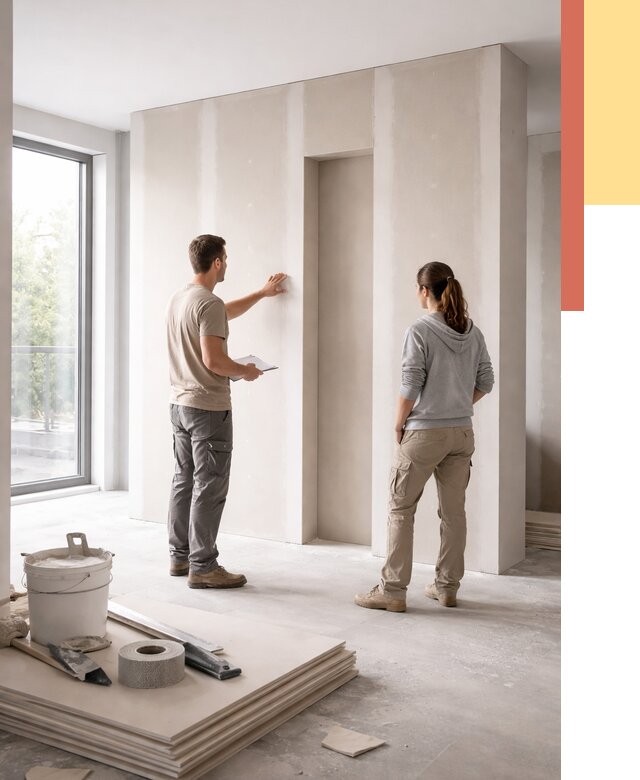 Зонирующая перегородка из гипсокартона в Костроме от 2859 руб. под ключ | ОТДЕЛОЧНИК-Кст