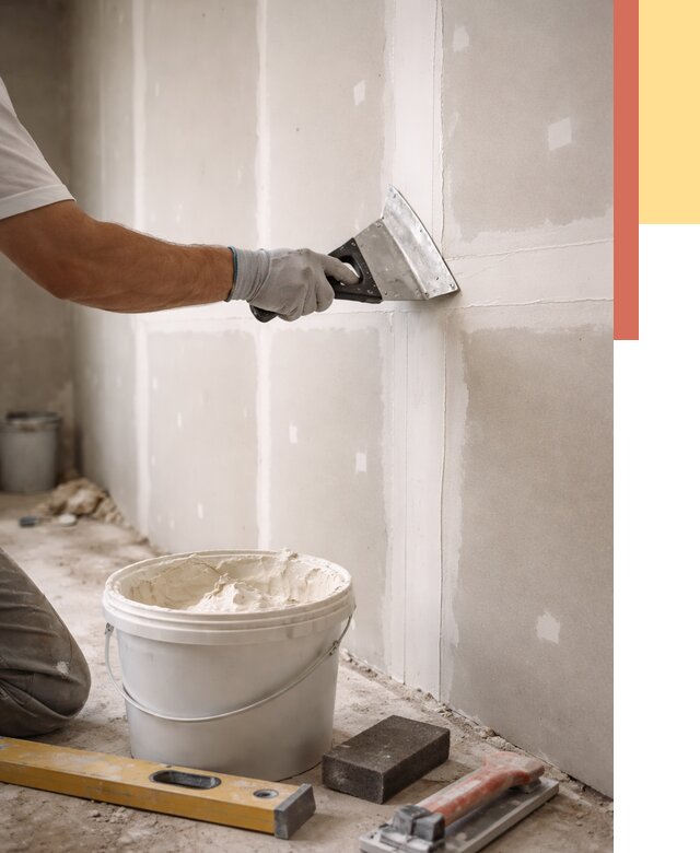 Шпаклевка перегородок из гипсокартона в Костроме от 2552 руб. — услуги ОТДЕЛОЧНИК-Кст