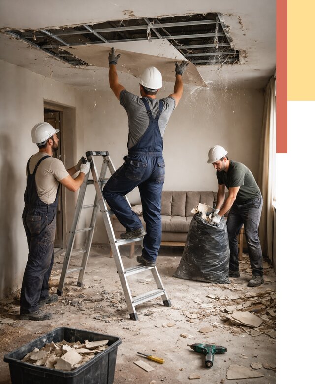 Демонтаж гипсокартонного потолка в Костроме от 429 руб. за м2 — ОТДЕЛОЧНИК-Кст