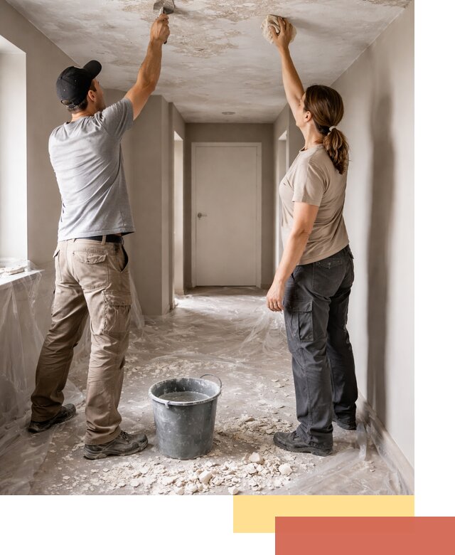 Удаление побелки с потолка в Костроме — быстро и аккуратно