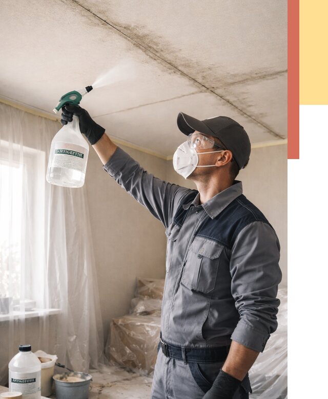 Антисептическая обработка потолка в Костроме от 2552 руб. | ОТДЕЛОЧНИК-Кст