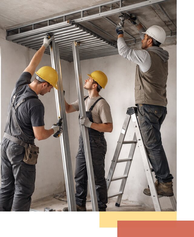 Монтаж реечного потолка под ключ в Костроме