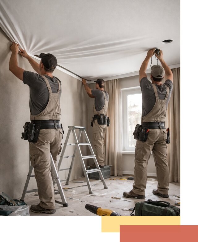 Монтаж матового натяжного потолка в Костроме качественно и быстро