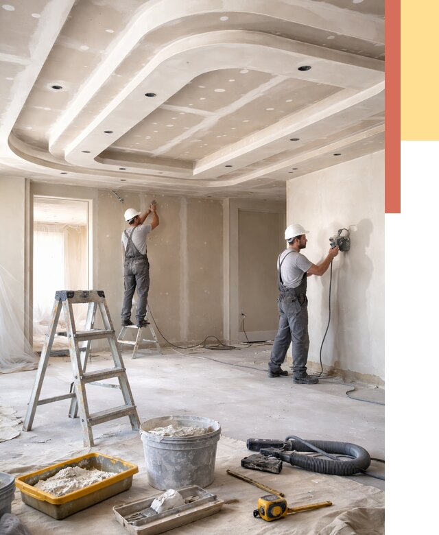 Многоуровневый потолок из гипсокартона в Костроме от 766 руб. под ключ | ОТДЕЛОЧНИК-Кст